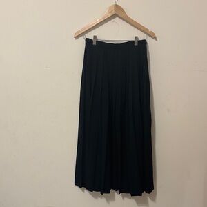 Ralph Lauren Black Wool  Midi Skirt